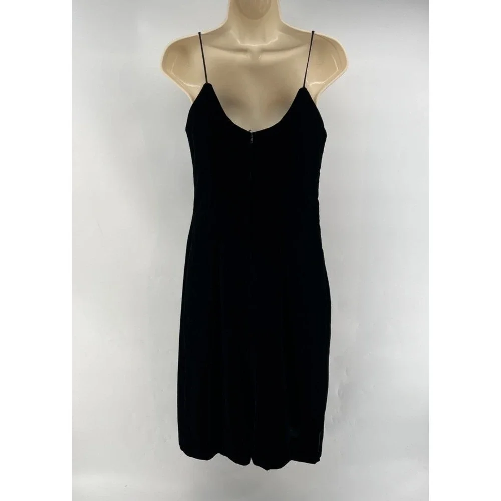 Vintage Cachet Velvet Dress Black Sweetheart Goth Whimsigoth Prom Party S/M?
